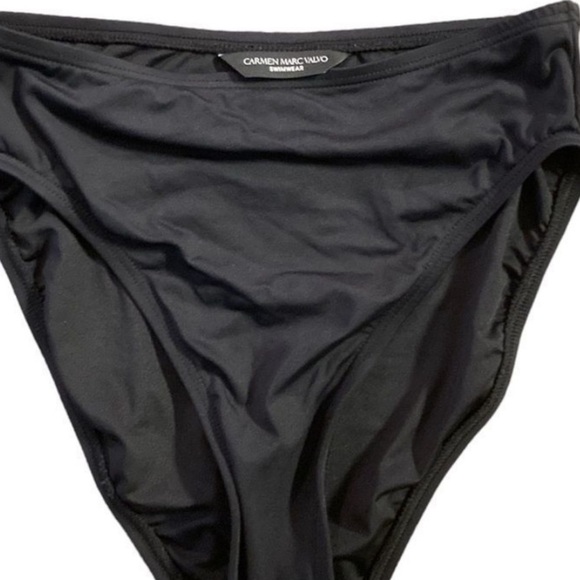 CARMEN MARC VALVO High Waist Bikini Bottoms Swimwear Smooth Shaping Liner Small - Picture 7 of 8